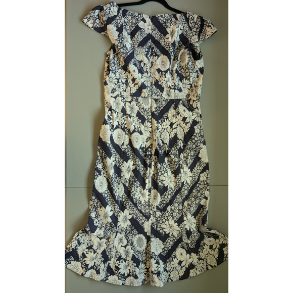 NWT Maeve The Cecily Fit & Flare Sweetheart Floral Dress Size L Navy #8G505 - Picture 5 of 10
